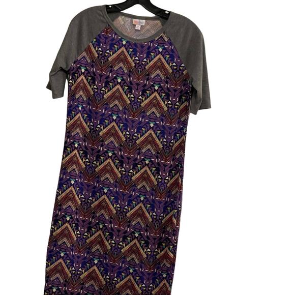 LulaRoe Girls Julie tribal print dress size medium - Picture 1 of 6